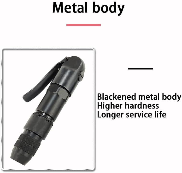 FUZHUI Pneumatic Shovel - Air Hammer Gun Handheld, Air Hammer Gun Pneumatic Hammer Shovel Tool for Air Chisel Paint Removing Deburring (CZ1 PT1/4in Japanese Connector, 1.5J, 60CZ) - Image 3
